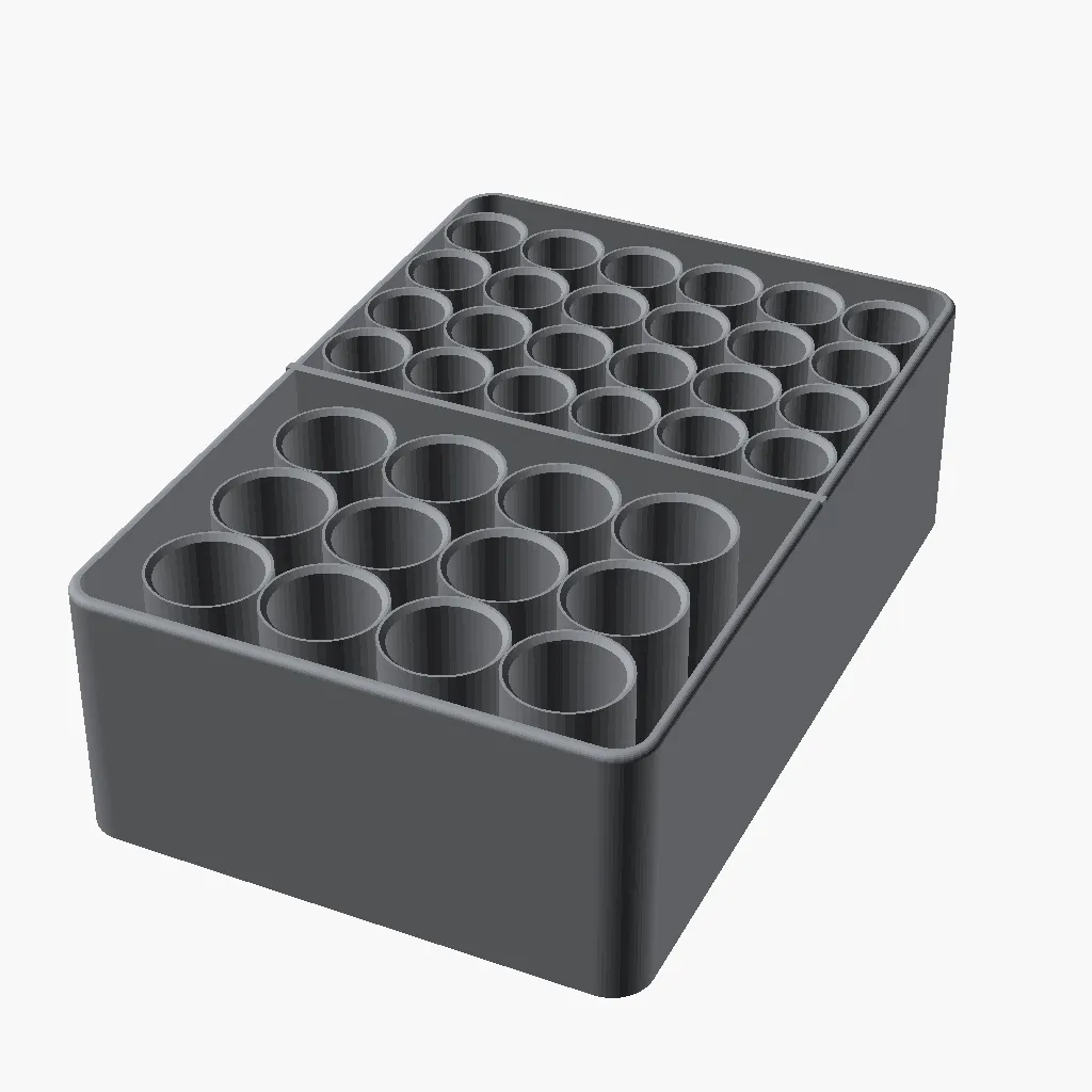 3D-modellen av Batteriholder for AA og AAA