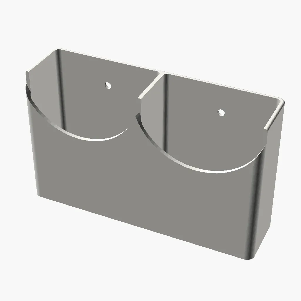 3D-modellen av Veggholder for fjernkontroll og mobil i bobilen