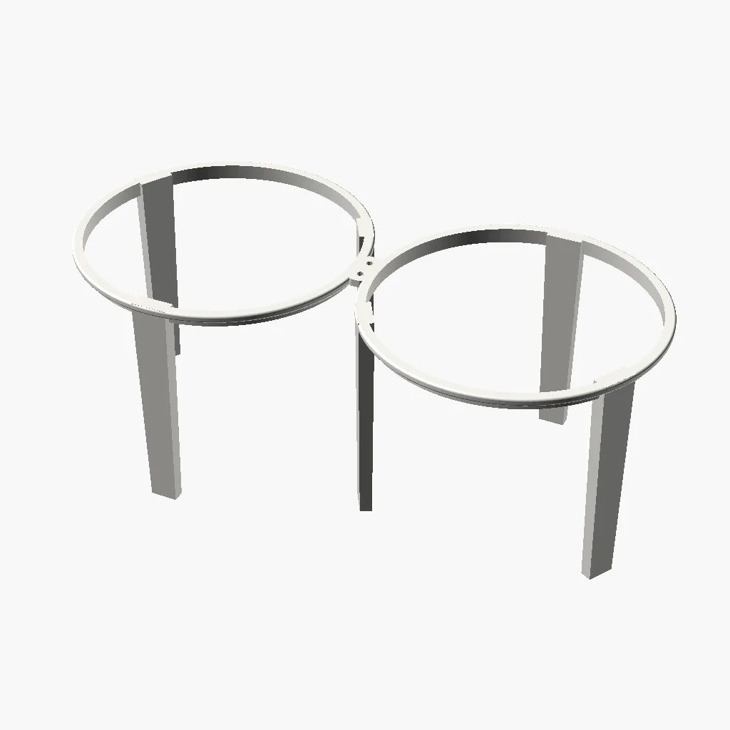 3D-modellen av Hevet holder for hundeskåler