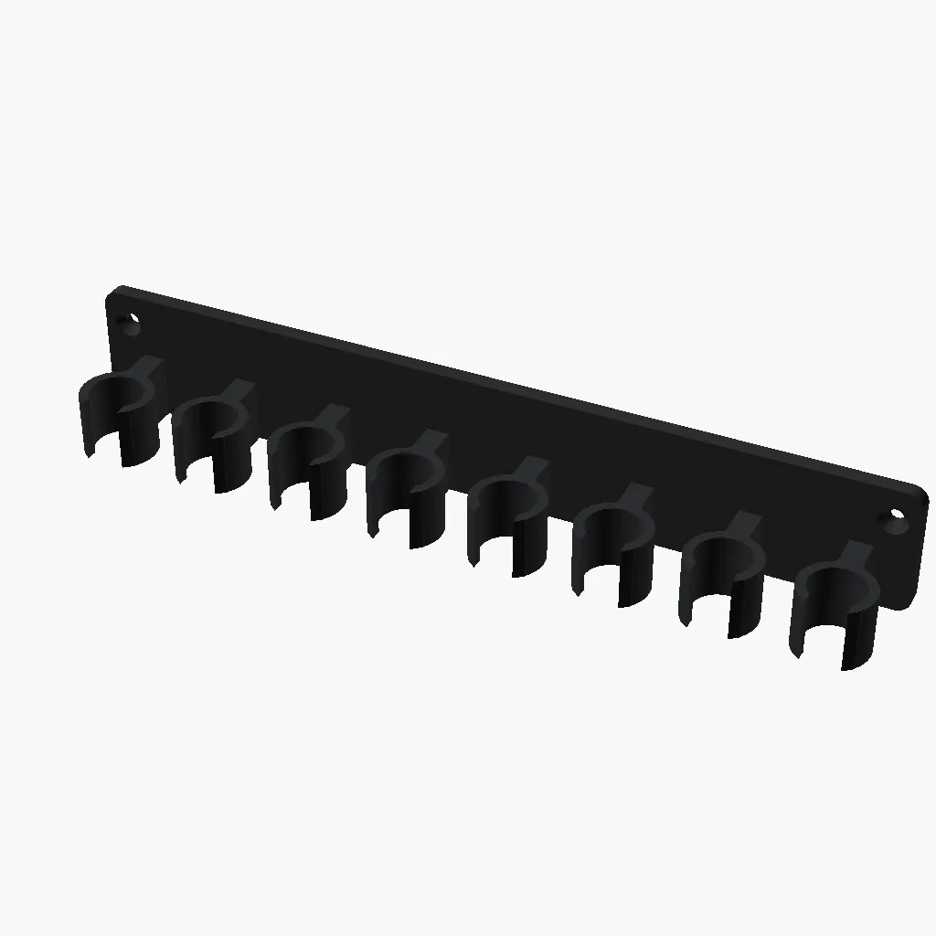 3D-modellen av Stavholder for veggen, 4 par